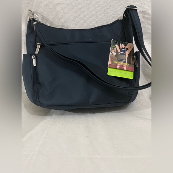 Travelon Anti-theft Classic Crossbody Bucket Bag brandclub - Picture 2 of 7